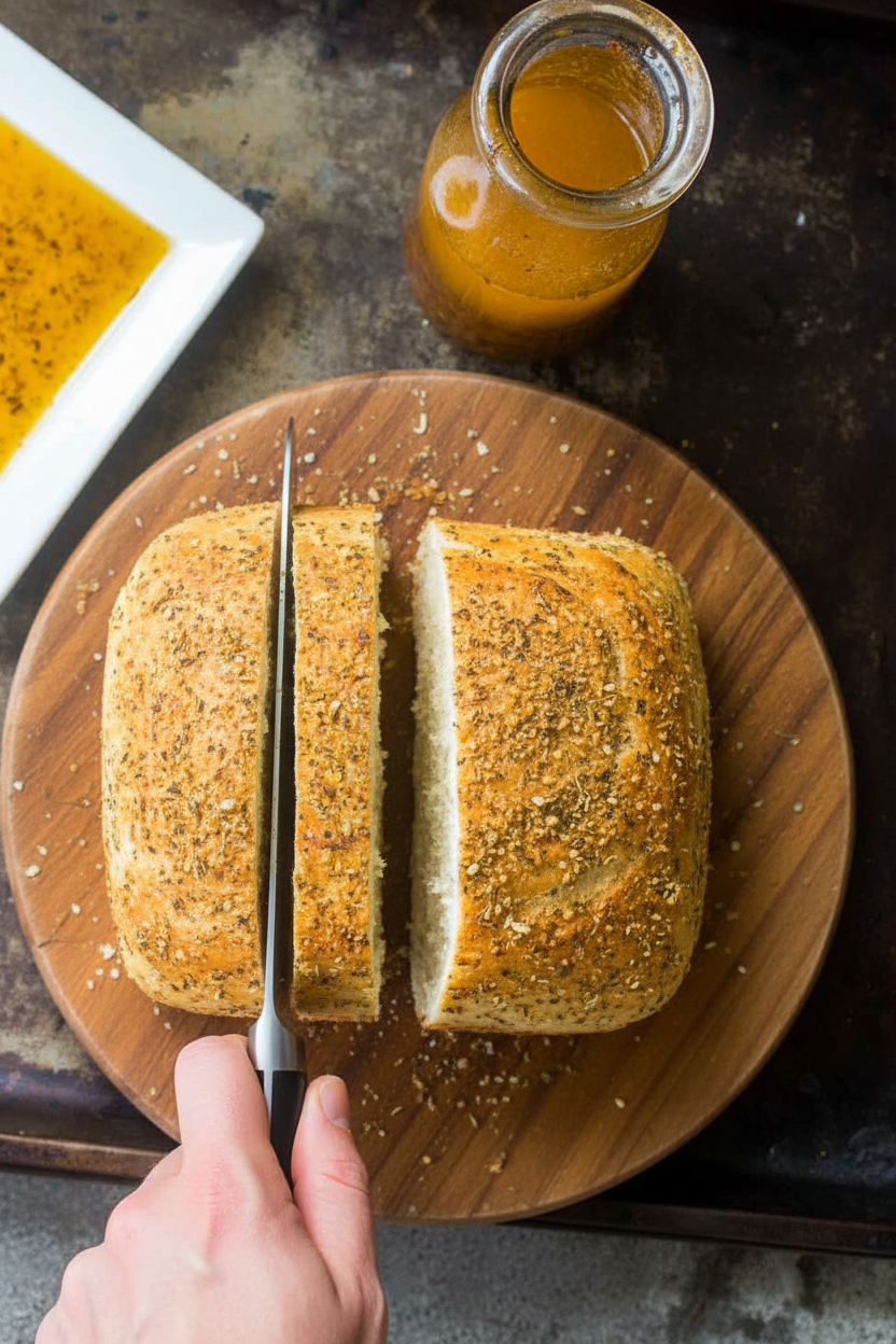 Best Homemade Herb Crusted Italian Bread