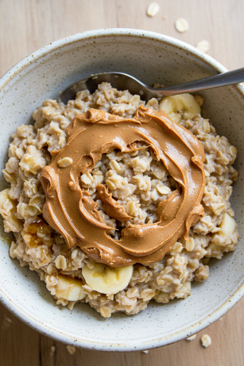 Homemade Peanut Butter Banana Oatmeal Recipe
