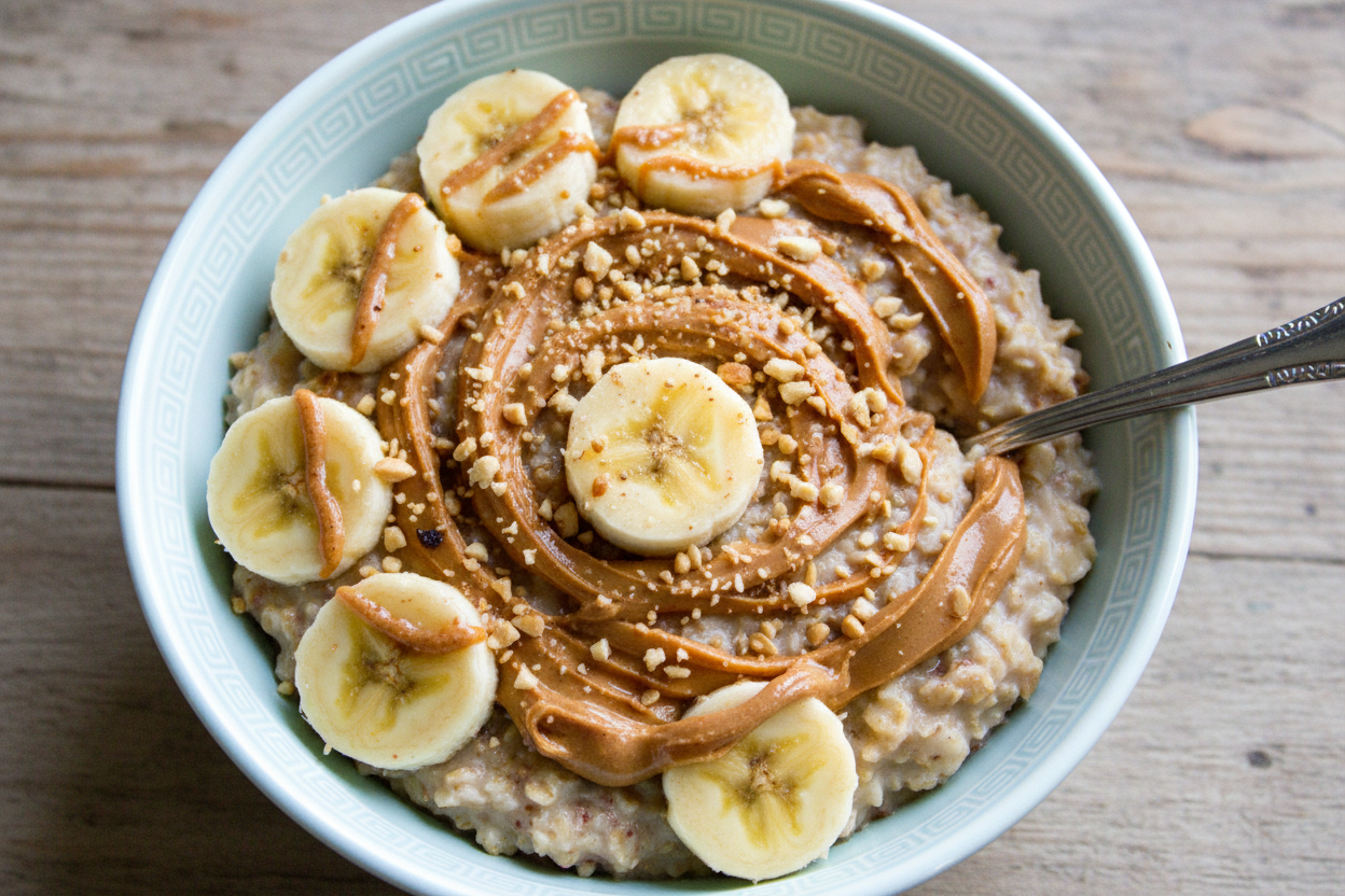 Homemade Peanut Butter Banana Oatmeal Recipe