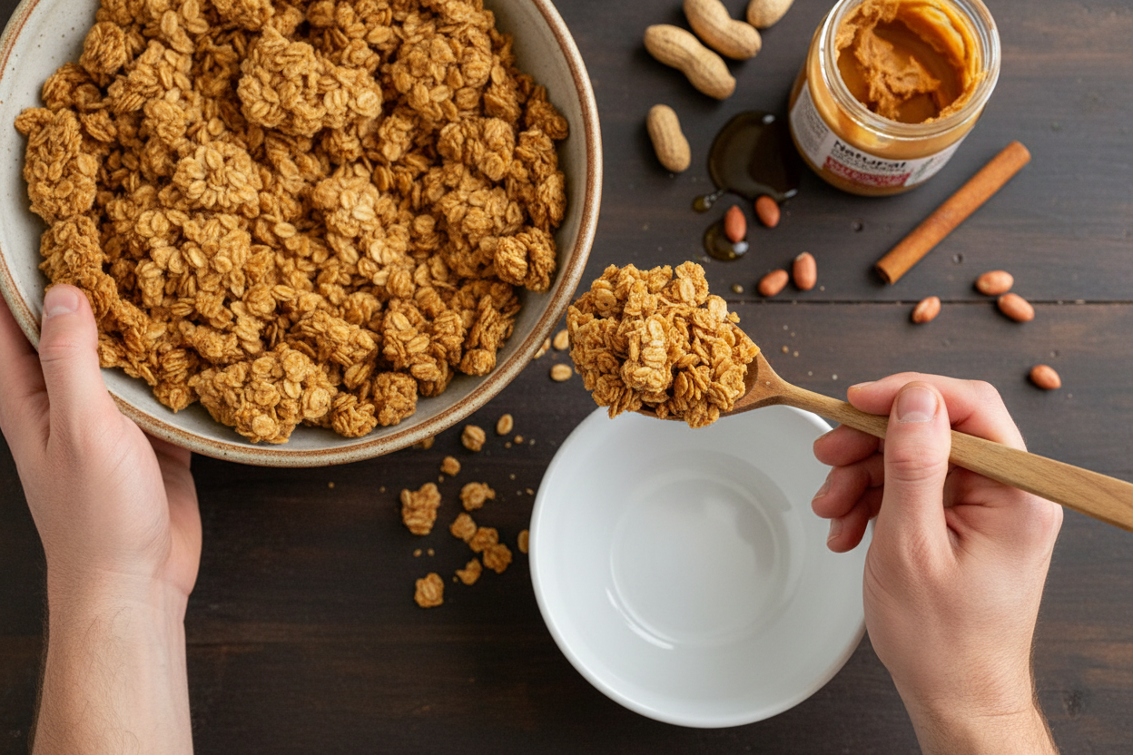 Homemade Peanut Butter Granola - The Schmidty Wife