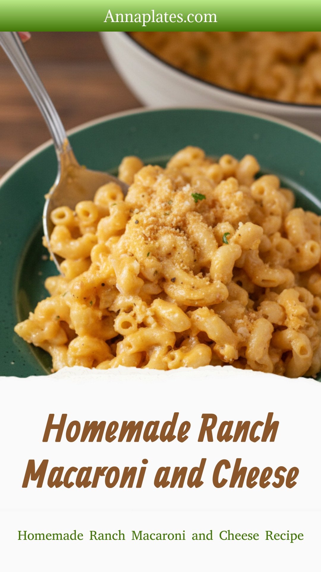 Homemade Ranch Macaroni and Cheese