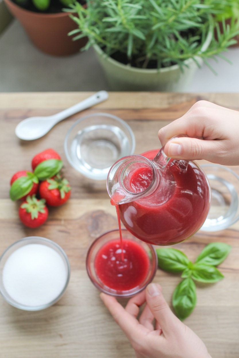Homemade Strawberry Basil Syrup + 10 Ideas for Using It