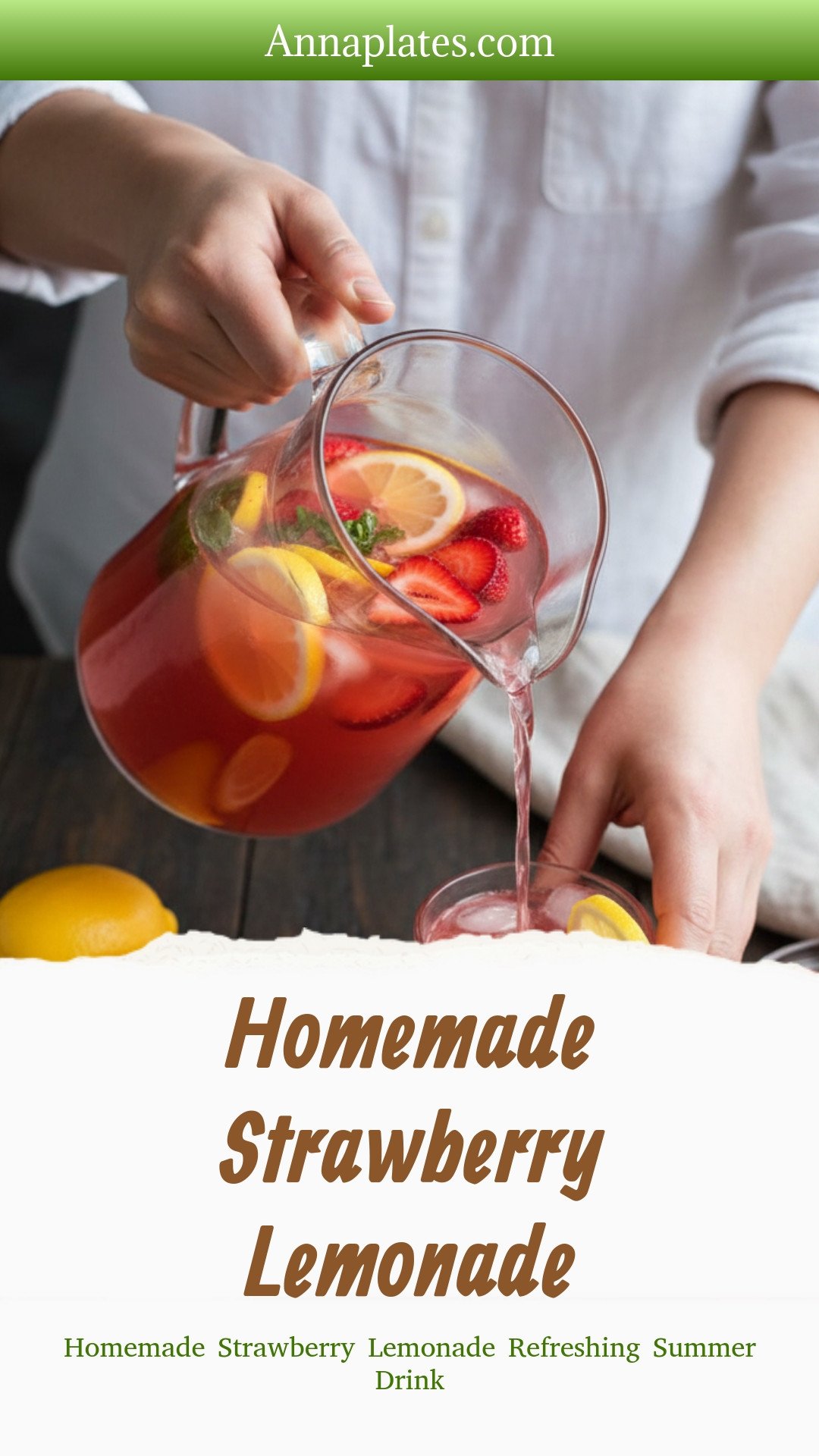 Homemade Strawberry Lemonade