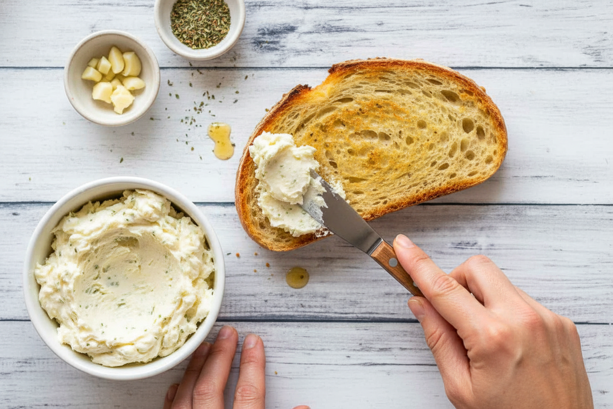 Homemade Whipped Garlic Butter
