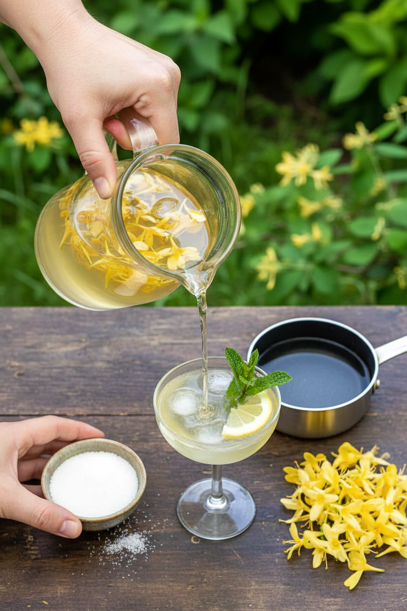 Honeysuckle Simple Syrup