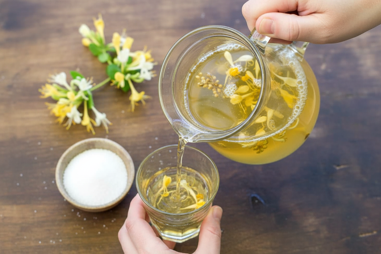 Honeysuckle Simple Syrup