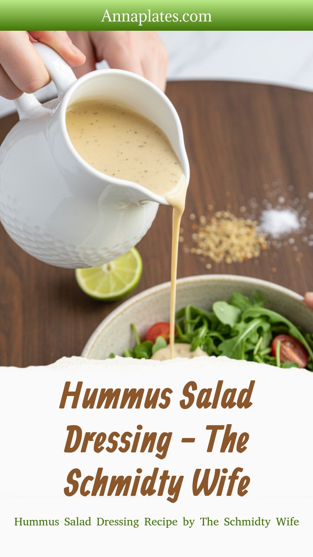 Hummus Salad Dressing - The Schmidty Wife
