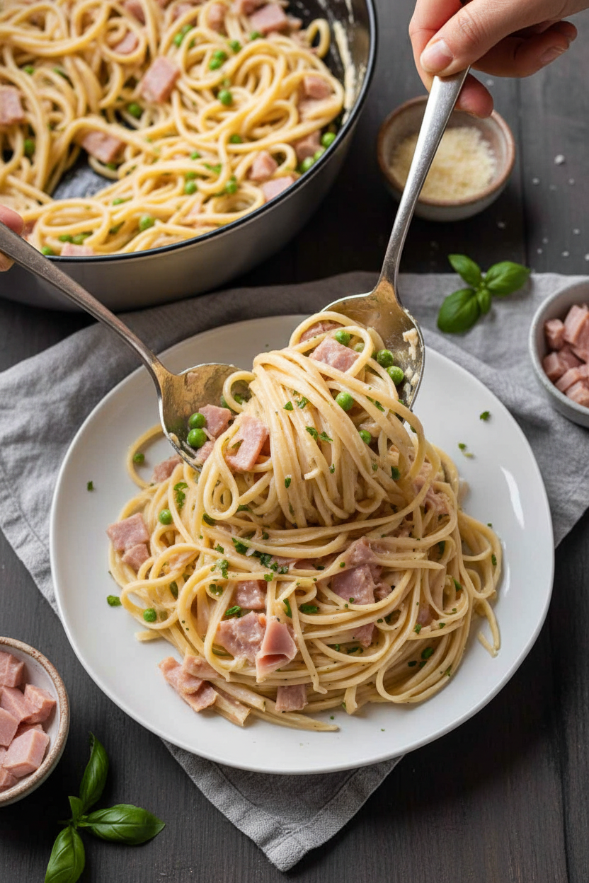 Instant Pot Noodles and Ham