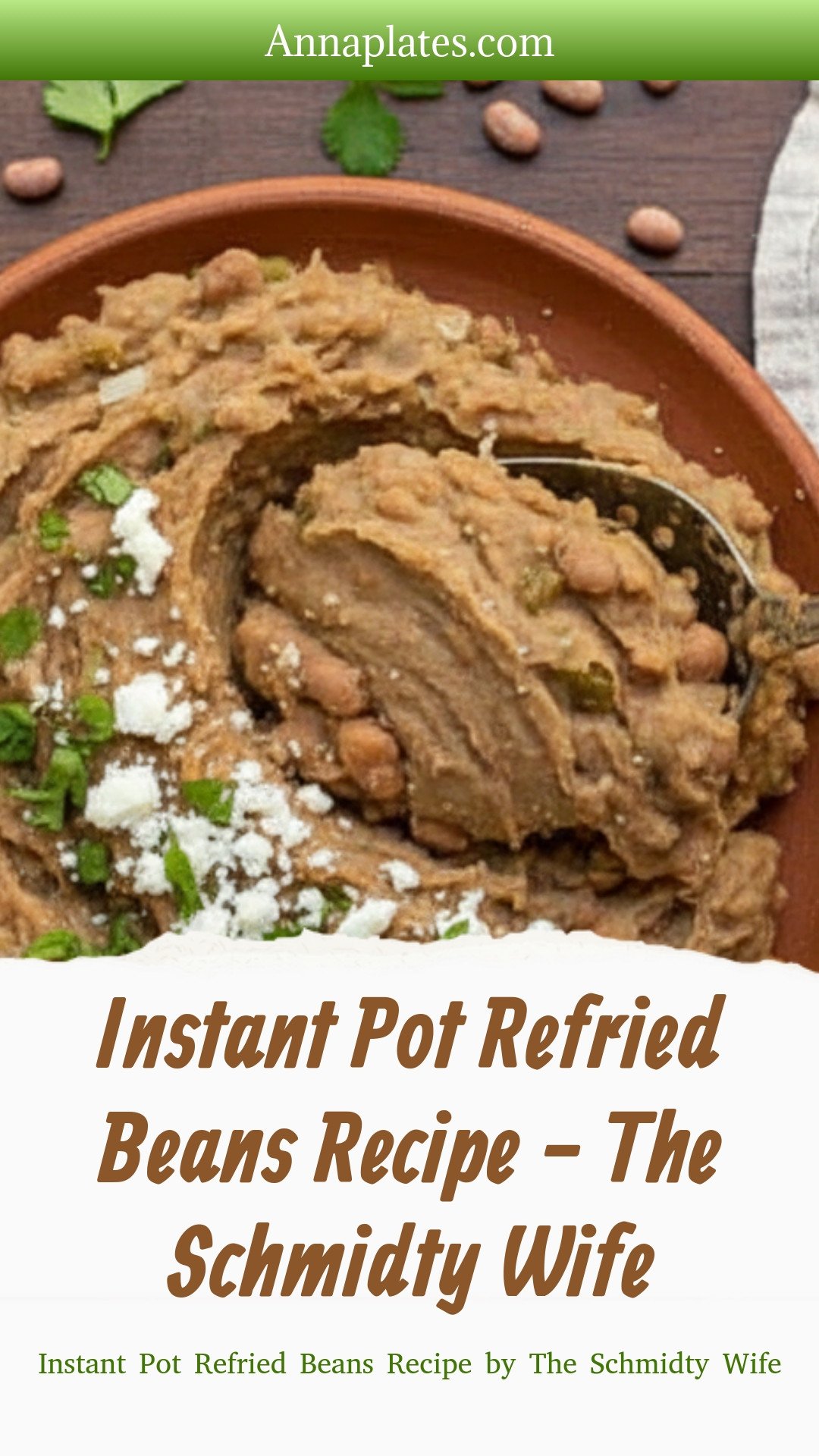 Instant Pot Refried Beans Recipe - The Schmidty Wife