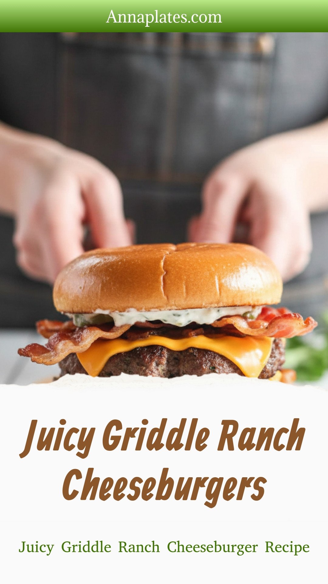 Juicy Griddle Ranch Cheeseburgers