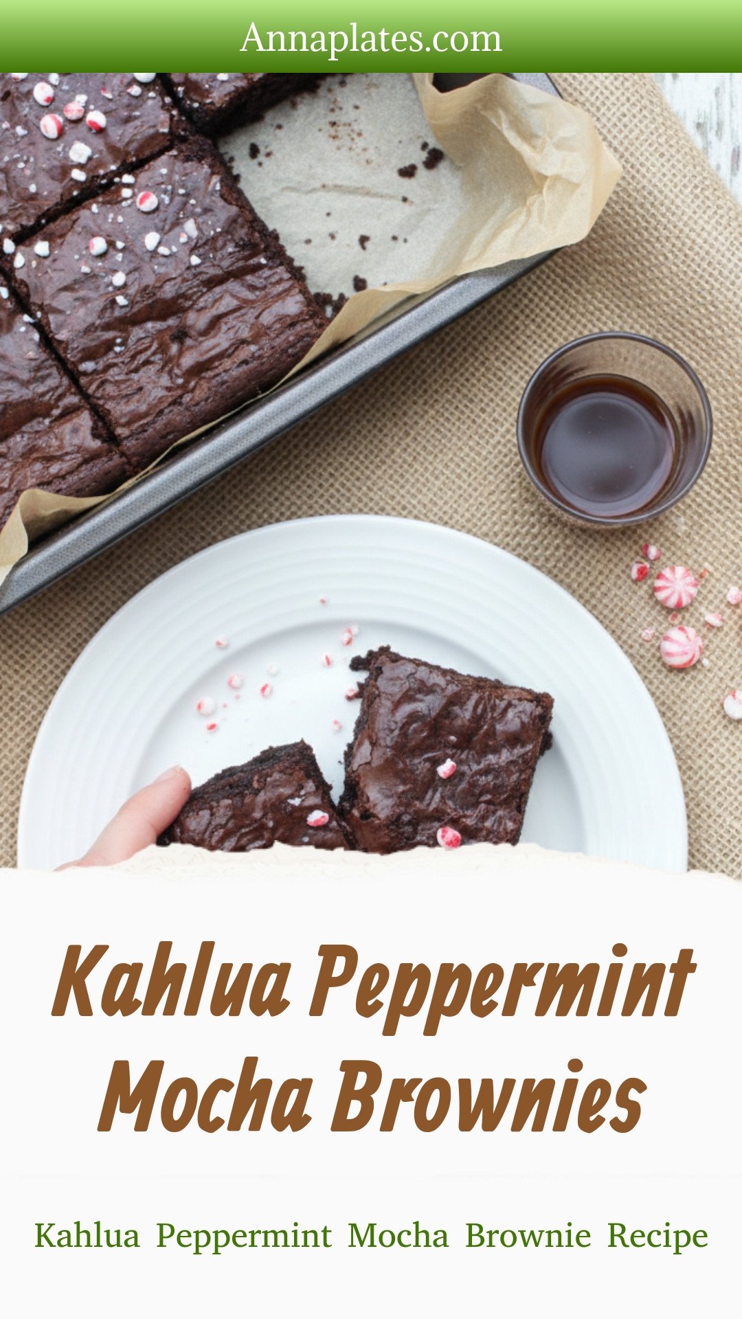 Kahlua Peppermint Mocha Brownies