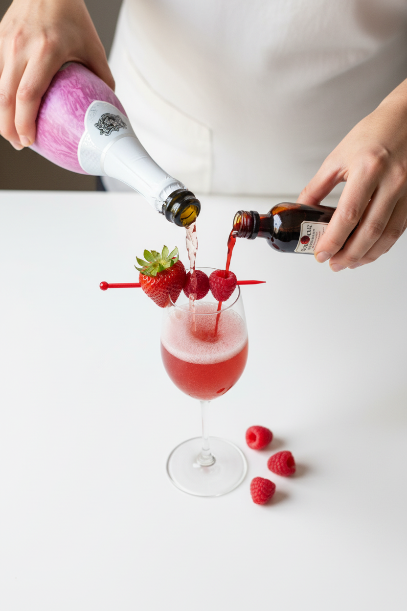 Korbel's Ruby Rose Cocktail