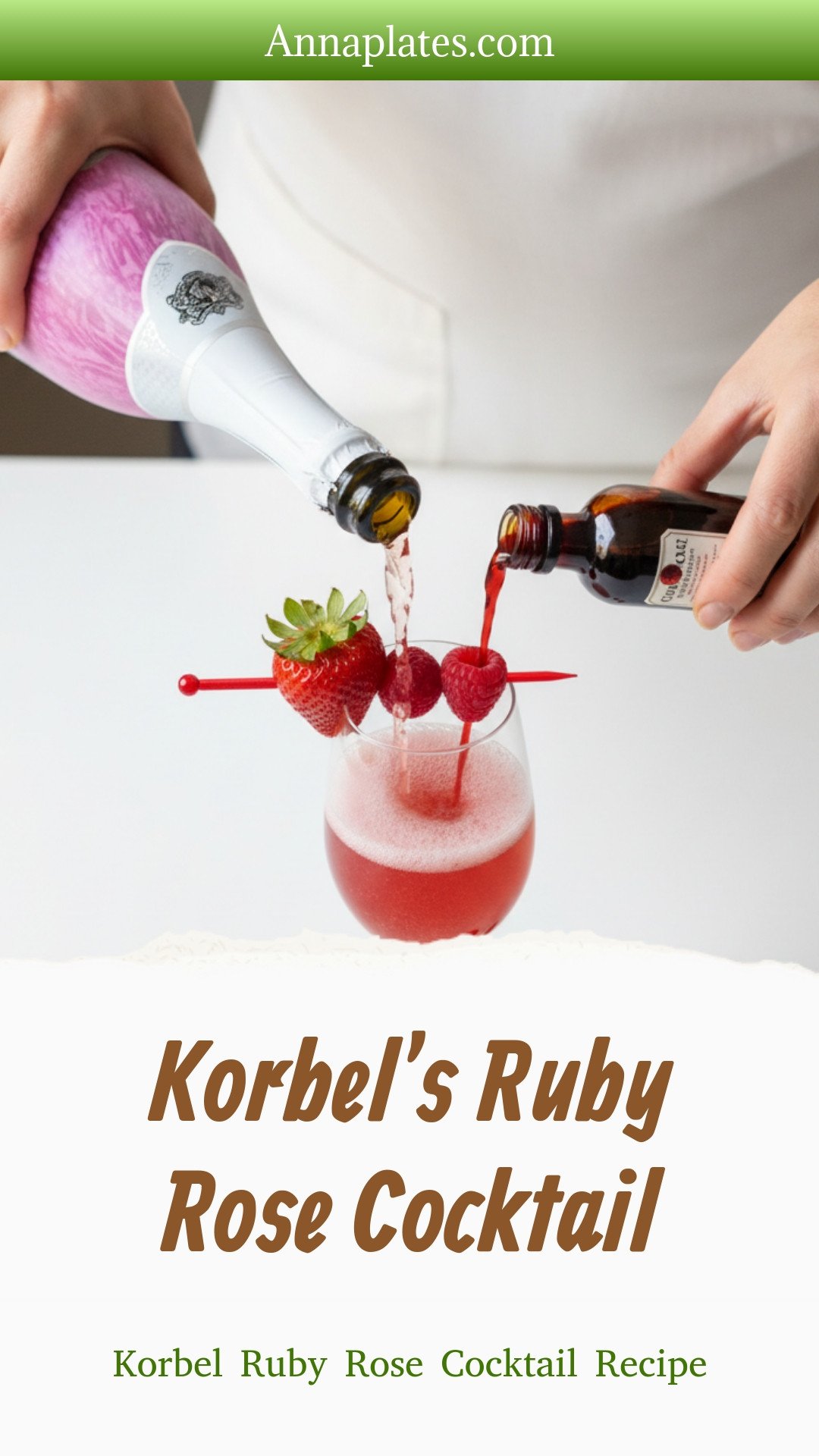 Korbel's Ruby Rose Cocktail