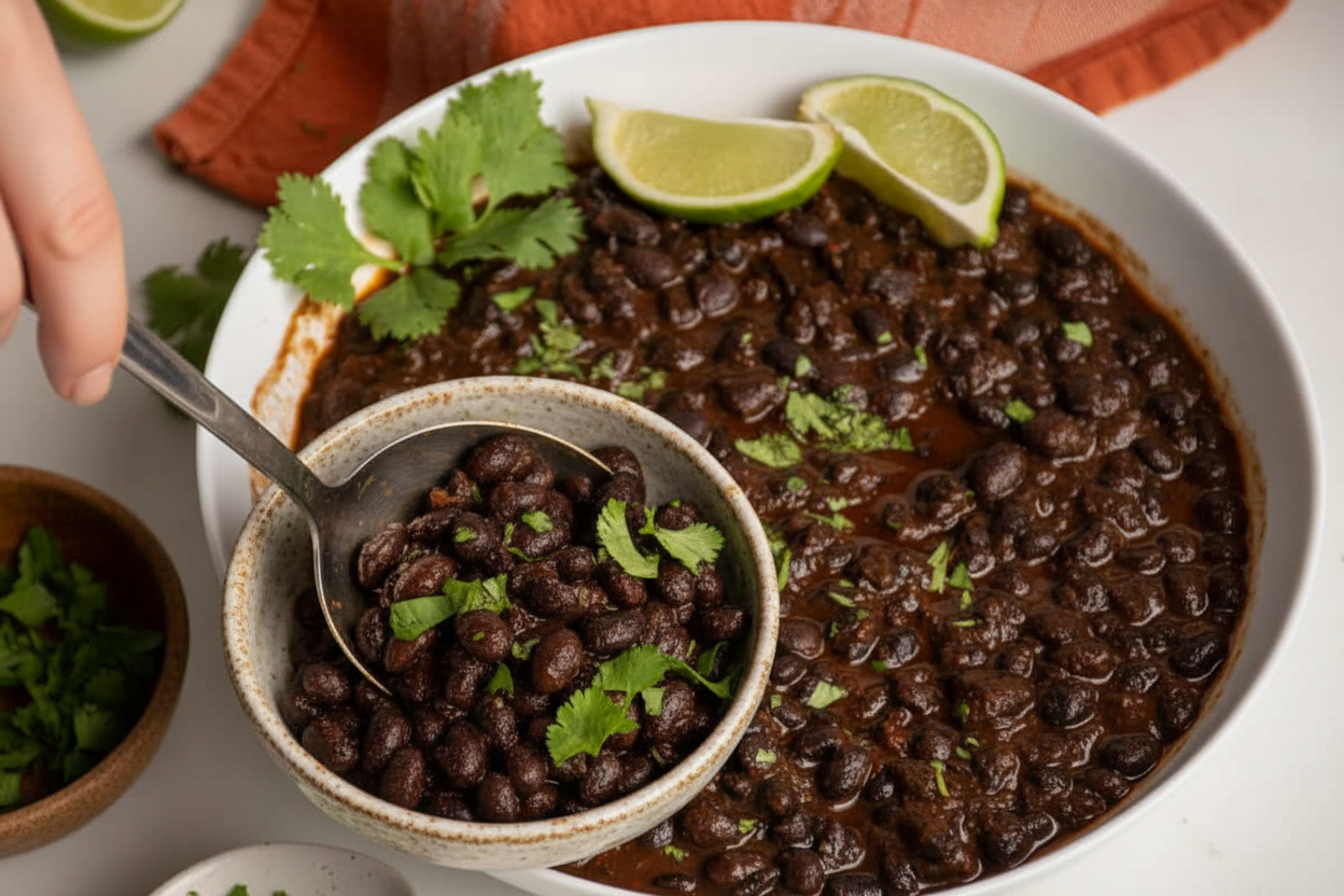 Leftover Birria Consomé Black Beans - The Schmidty Wife