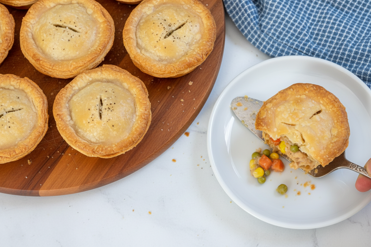 Leftover Turkey Mini Pot Pies – The Schmidty Wife: Leftover Turkey Mini Pot Pies Recipe