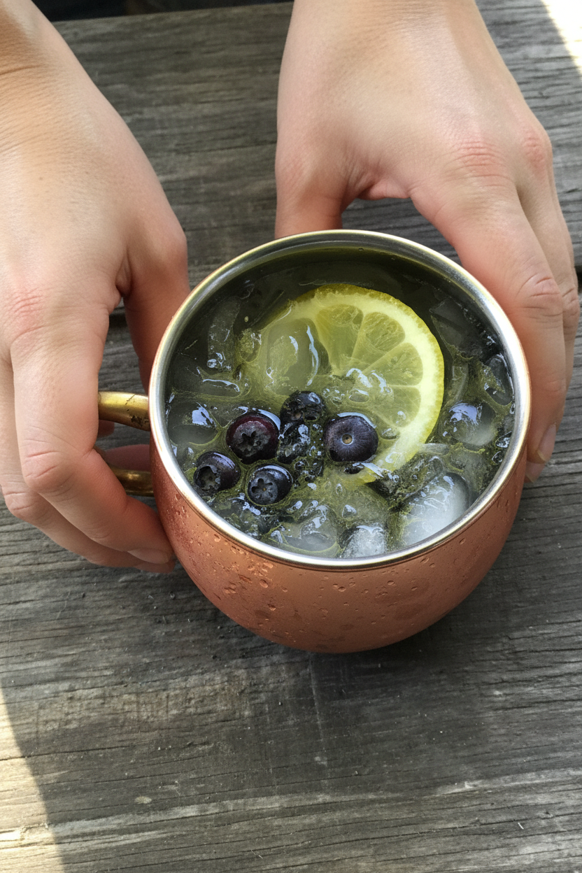 Lemon Blueberry Moscow Mule