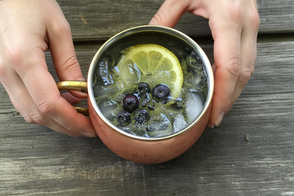 Lemon Blueberry Moscow Mule