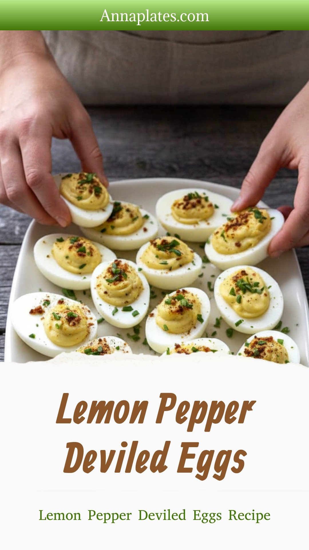 Lemon Pepper Deviled Eggs