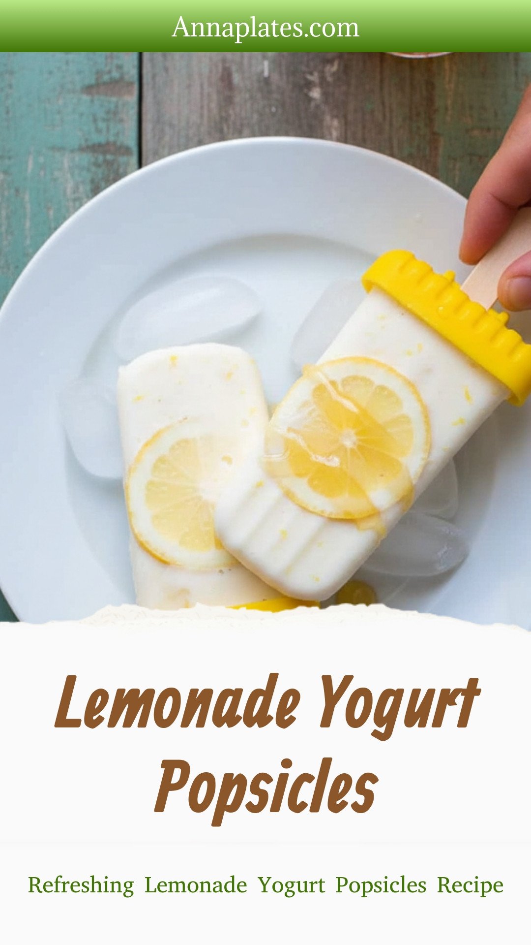 Lemonade Yogurt Popsicles