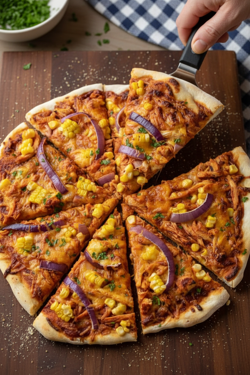 Loaded BBQ Chicken Pizza - The Schmidty Wife
