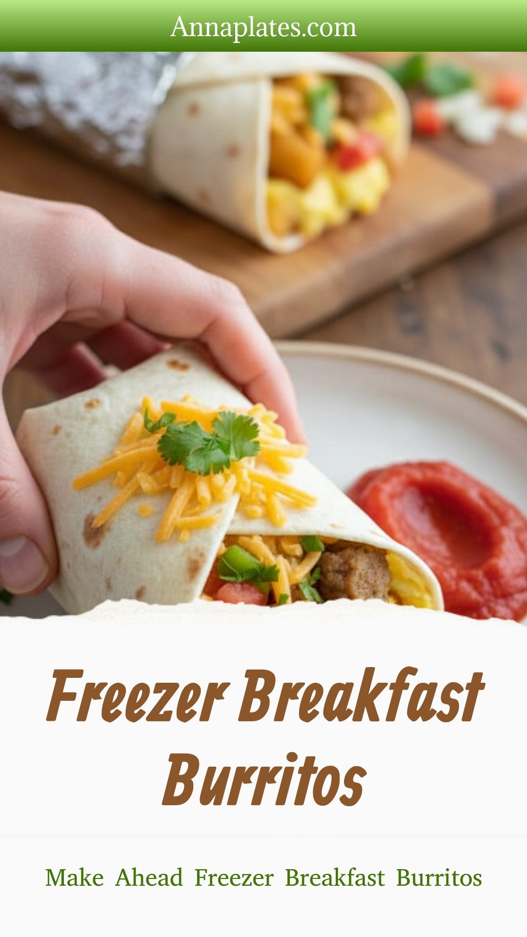 Freezer Breakfast Burritos