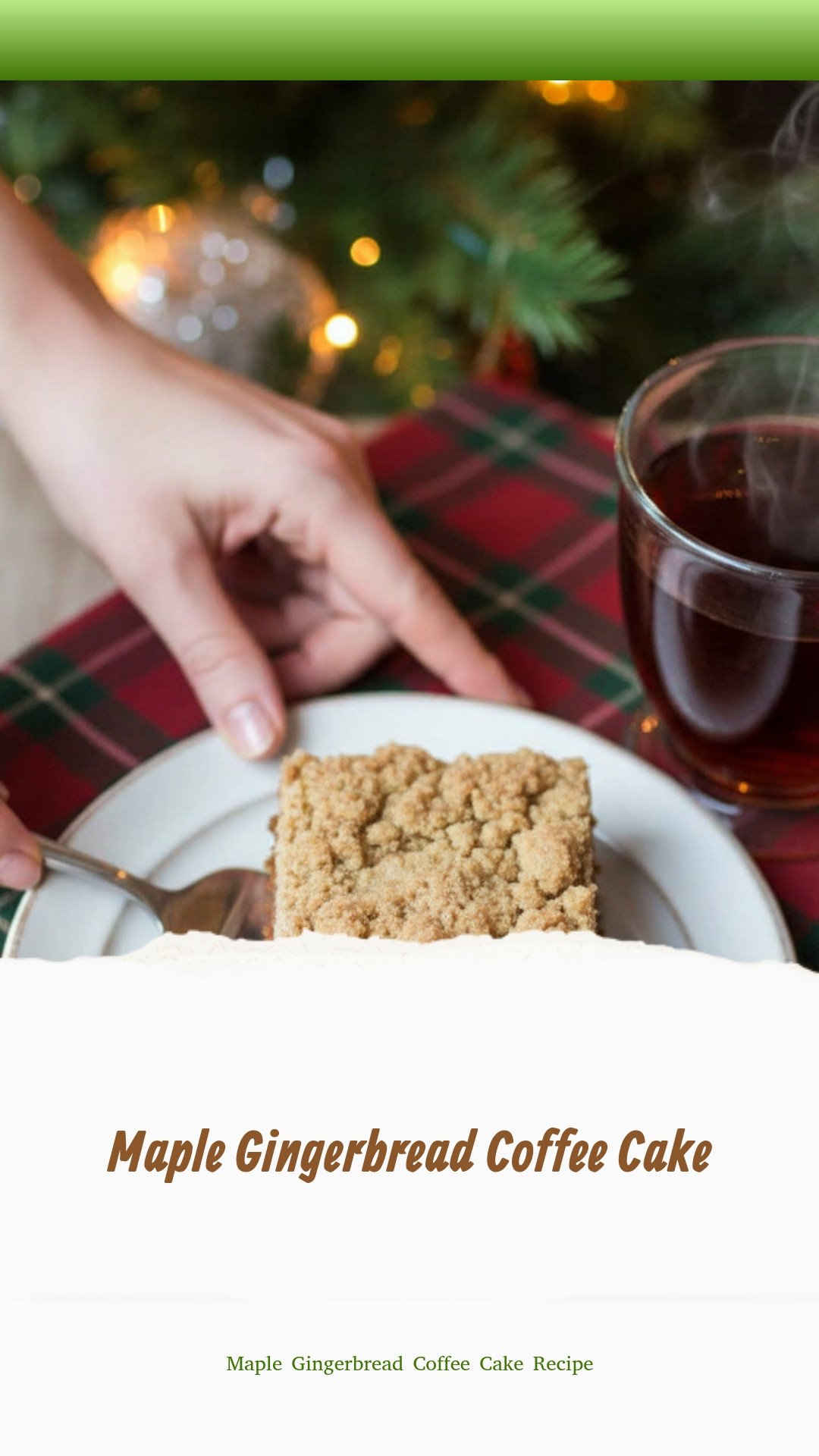 Maple Gingerbread Coffee Cake