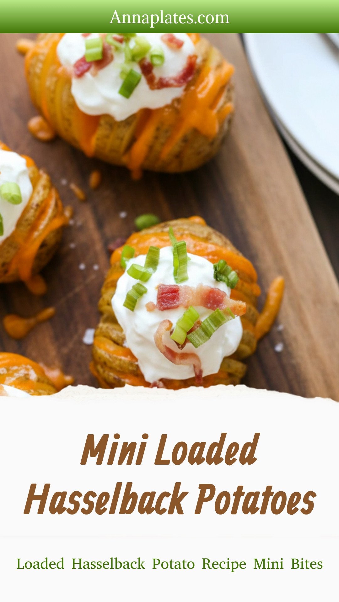 Mini Loaded Hasselback Potatoes