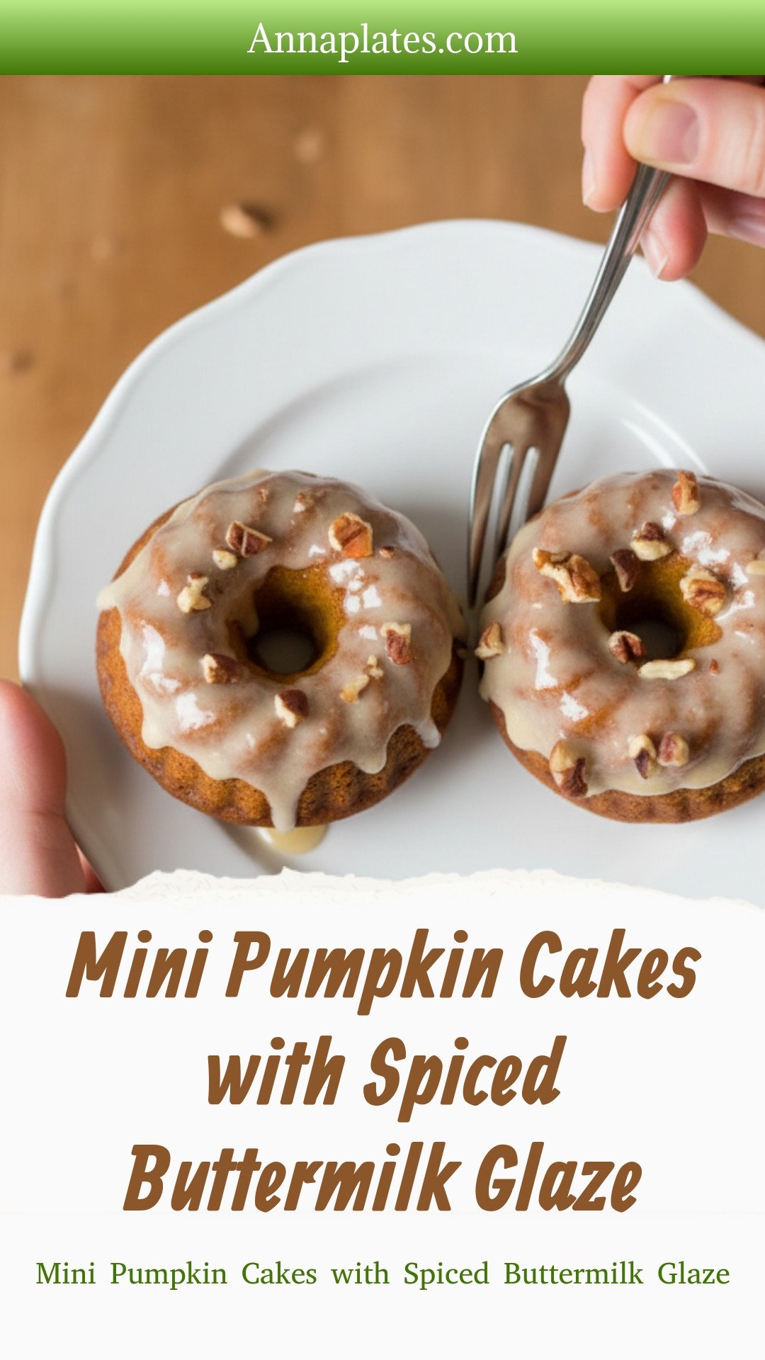 Mini Pumpkin Cakes with Spiced Buttermilk Glaze
