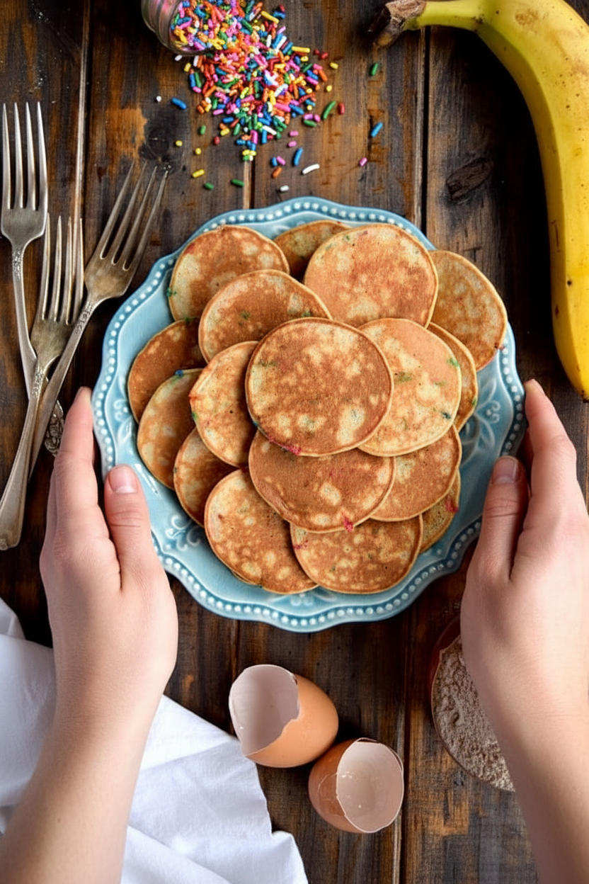 Mini Whole Wheat Banana Pancakes - The Schmidty Wife