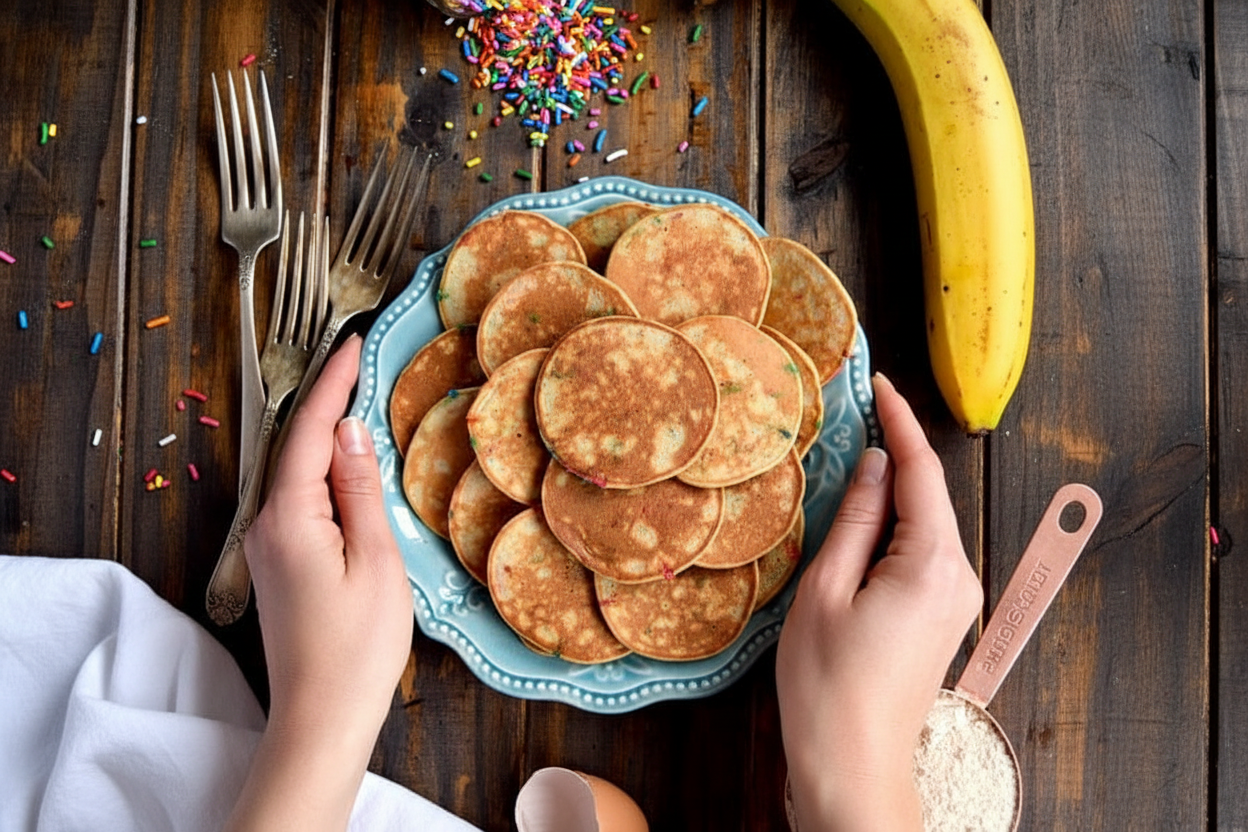 Mini Whole Wheat Banana Pancakes - The Schmidty Wife