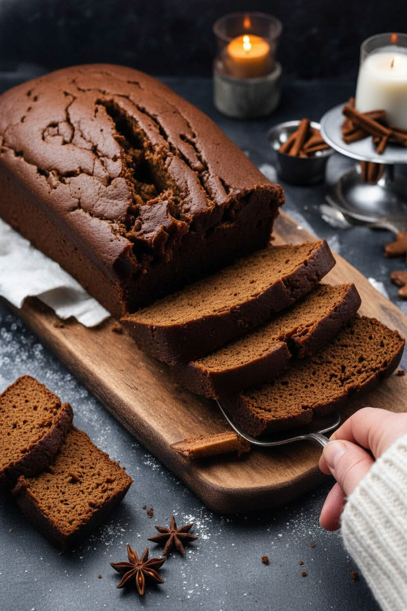 Moist Dark Gingerbread Recipe
