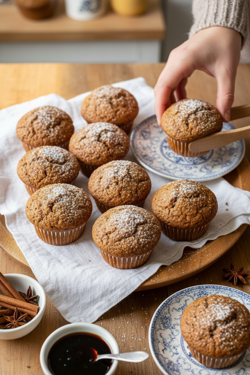 Gingerbread Muffins - Moist, Spiced & Delicious
