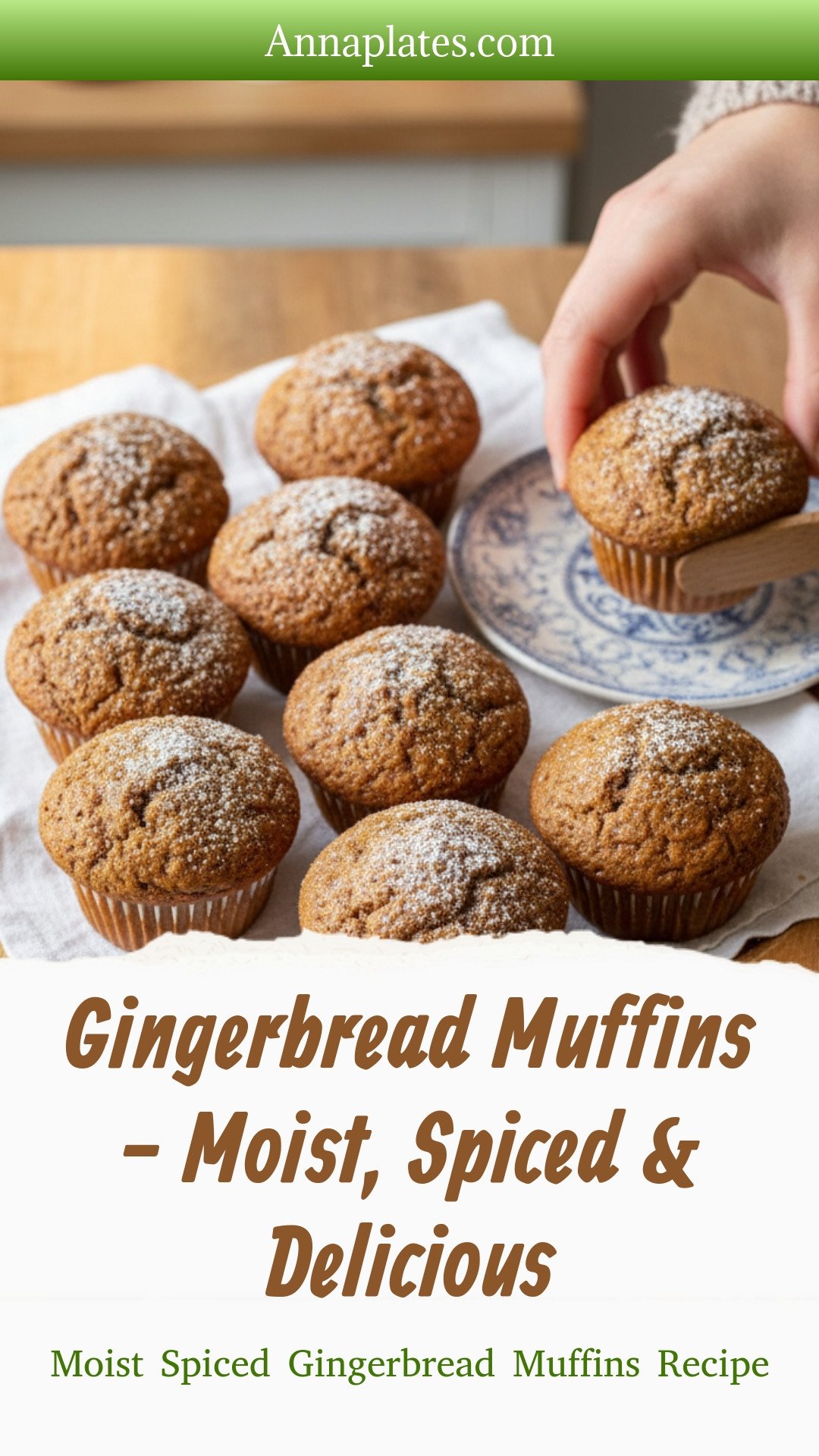Gingerbread Muffins - Moist, Spiced & Delicious