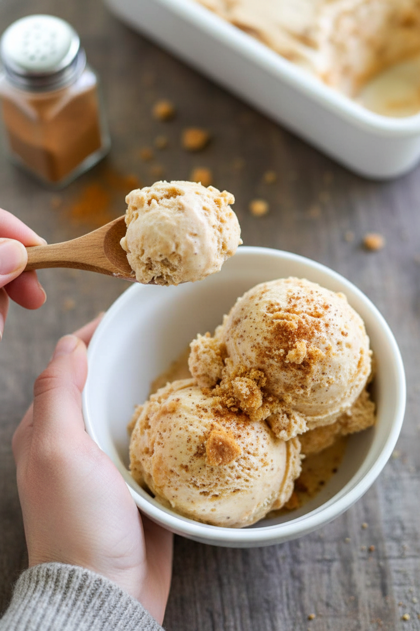 No Churn Pumpkin Pie Ice Cream