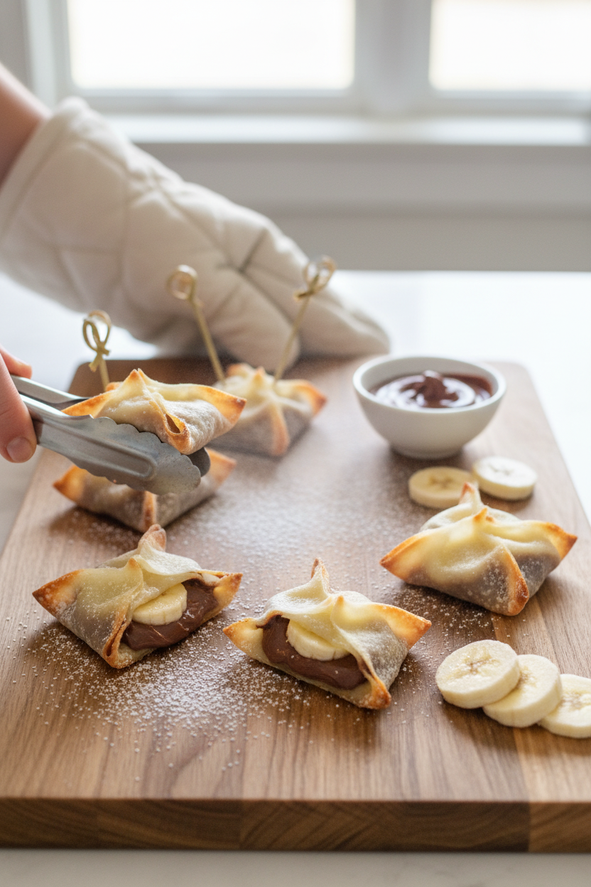 Nutella Banana Wonton - 60 Calorie Snack