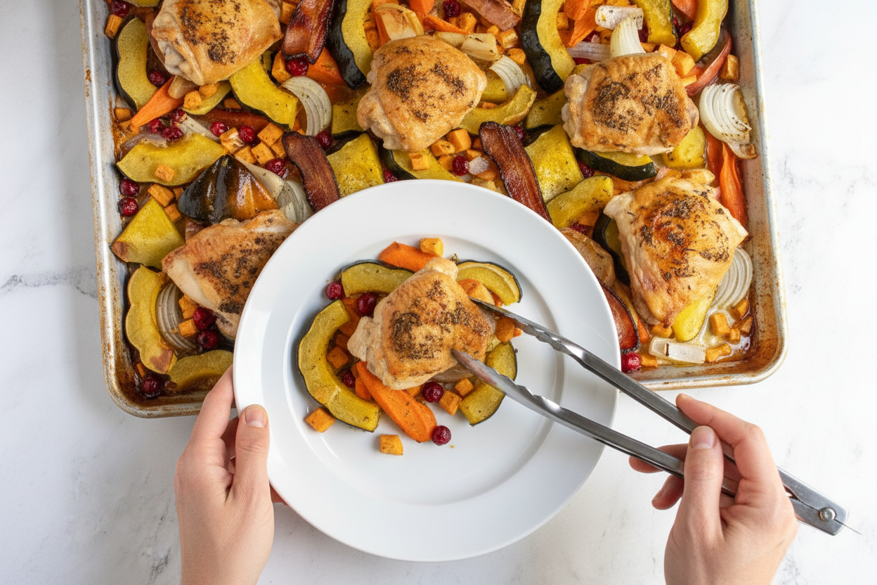One Pan Fall Harvest Chicken Dinner - The Schmidty Wife