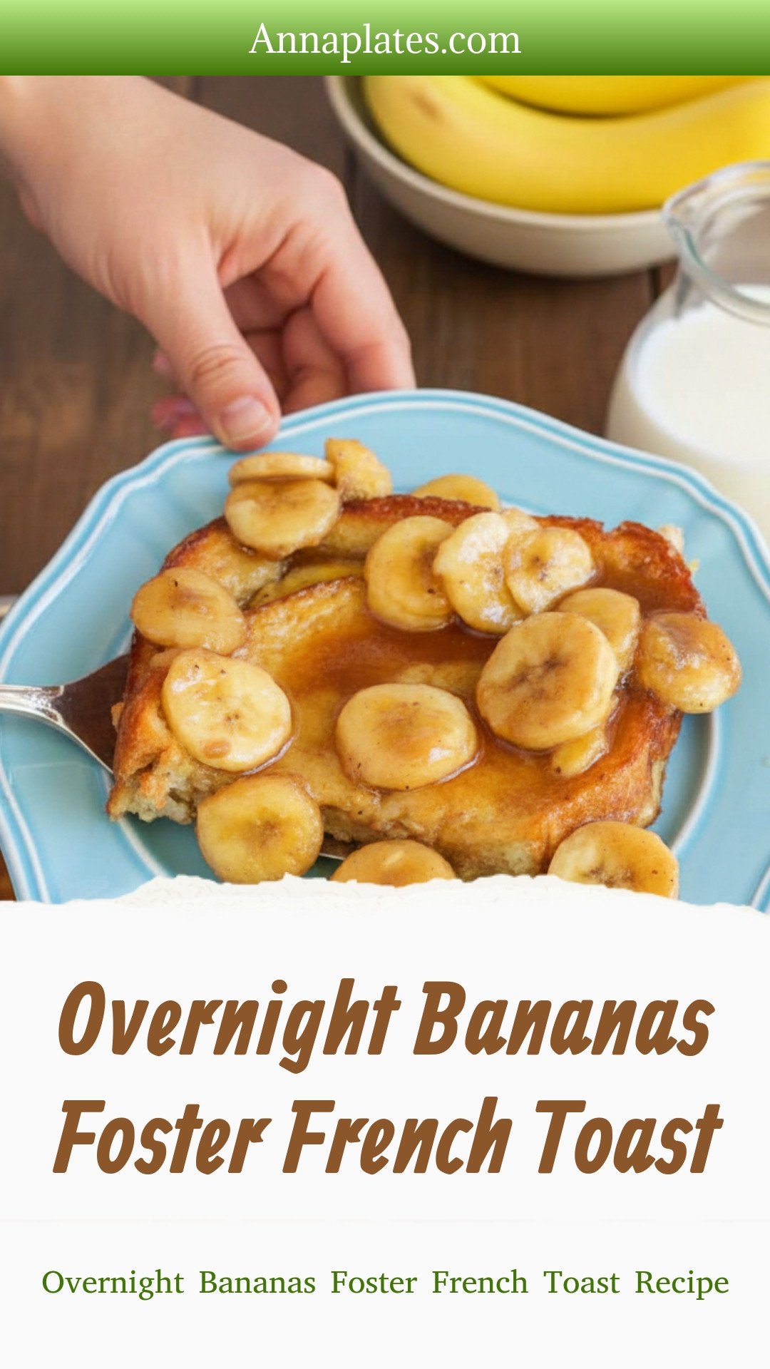 Overnight Bananas Foster French Toast