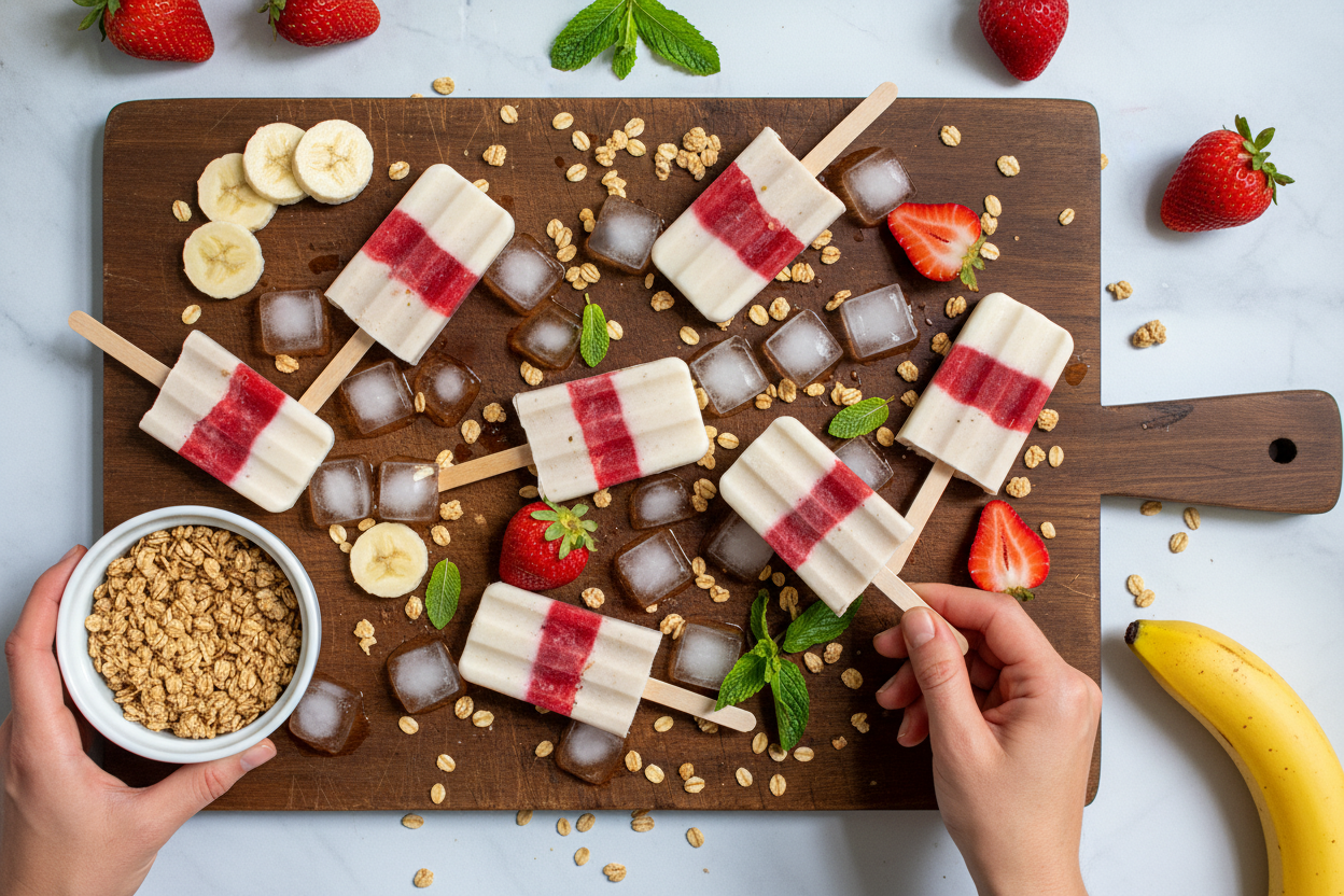 Parfait Breakfast Popsicles - The Schmidty Wife