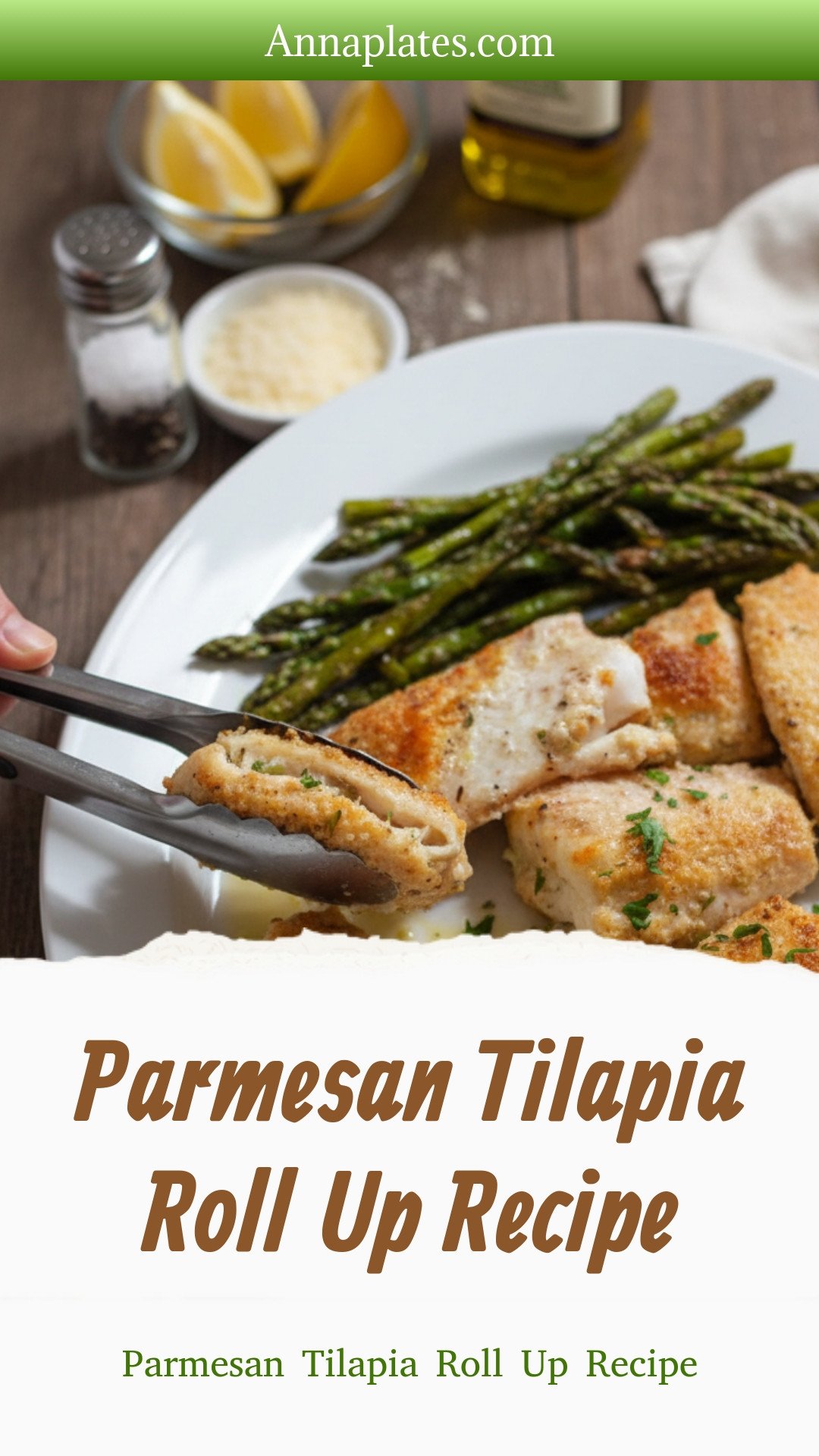 Parmesan Tilapia Roll Up Recipe