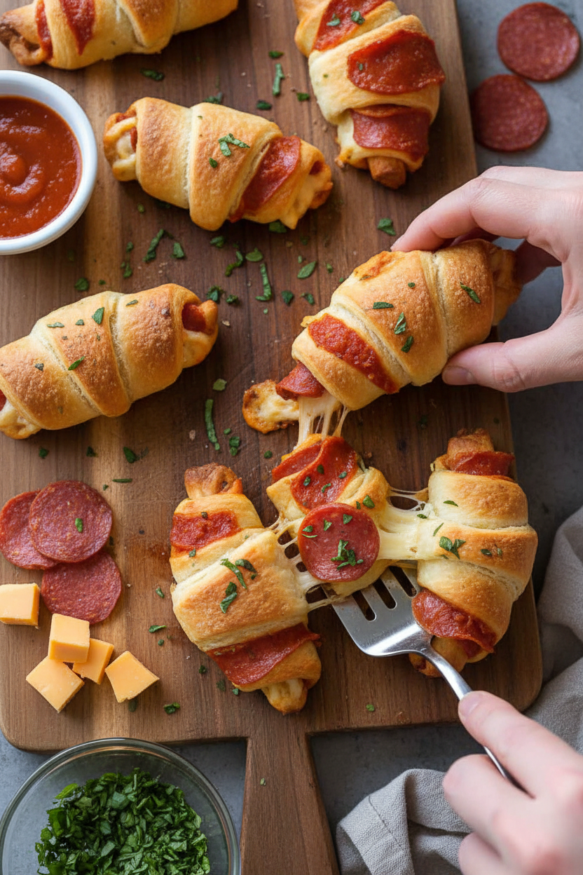 Pepperoni Pizza Roll Ups