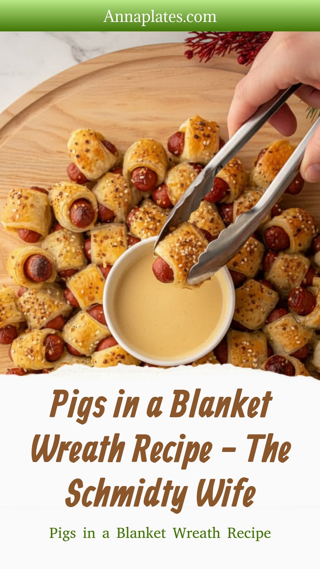 Pigs in a Blanket Wreath Recipe - The Schmidty Wife