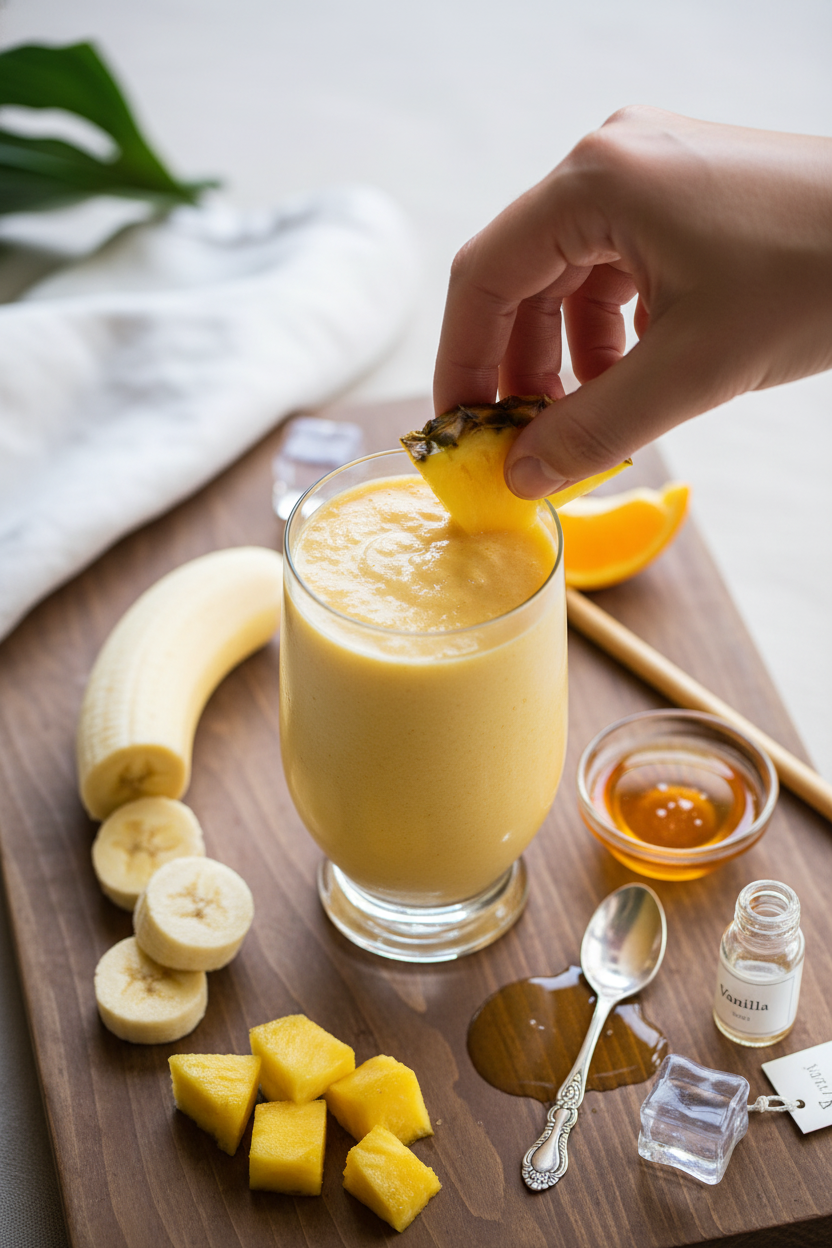 Pineapple Banana Orange Smoothie Recipe