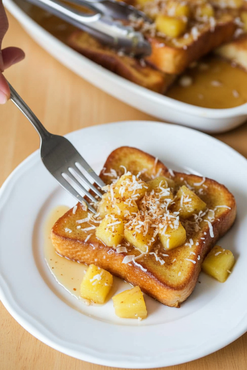 Pineapple Rum French Toast