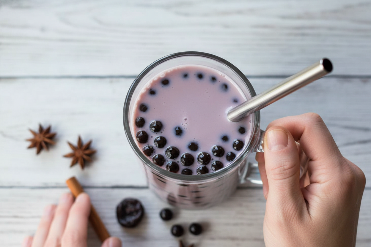 Plum Spice Bubble Milk Tea