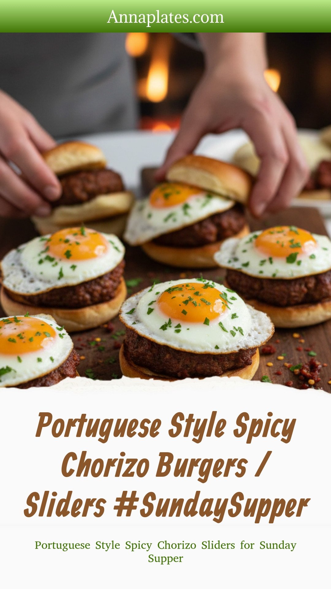 Portuguese Style Spicy Chorizo Burgers / Sliders #SundaySupper