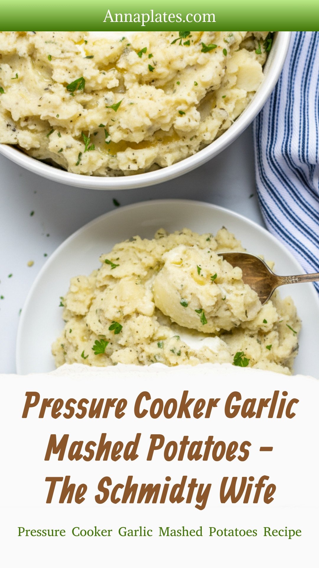 Pressure Cooker Garlic Mashed Potatoes - The Schmidty Wife