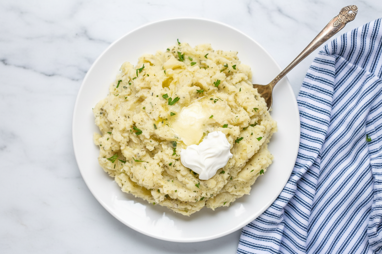 Pressure Cooker Garlic Mashed Potatoes Recipe