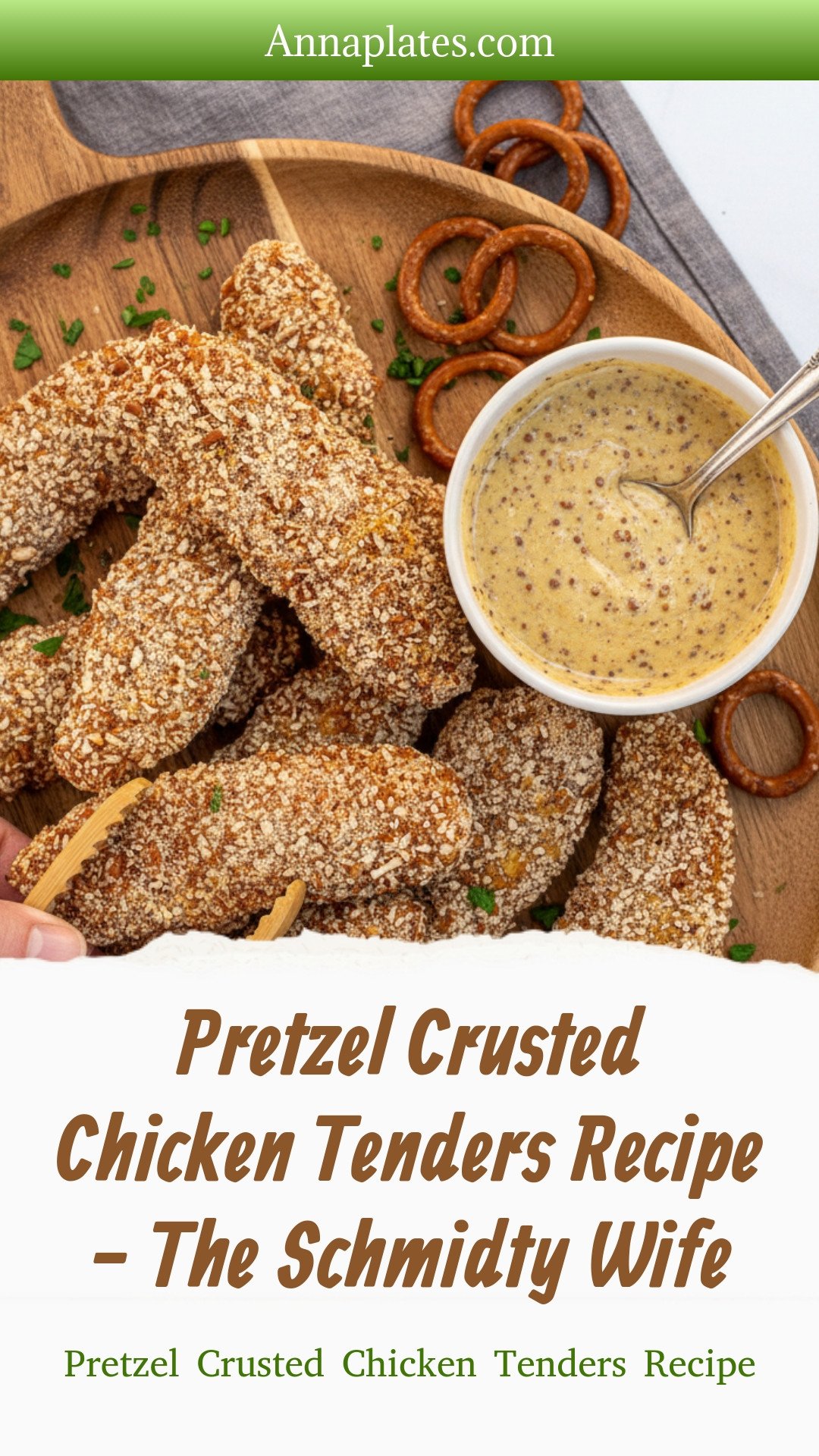 Pretzel Crusted Chicken Tenders Recipe - The Schmidty Wife