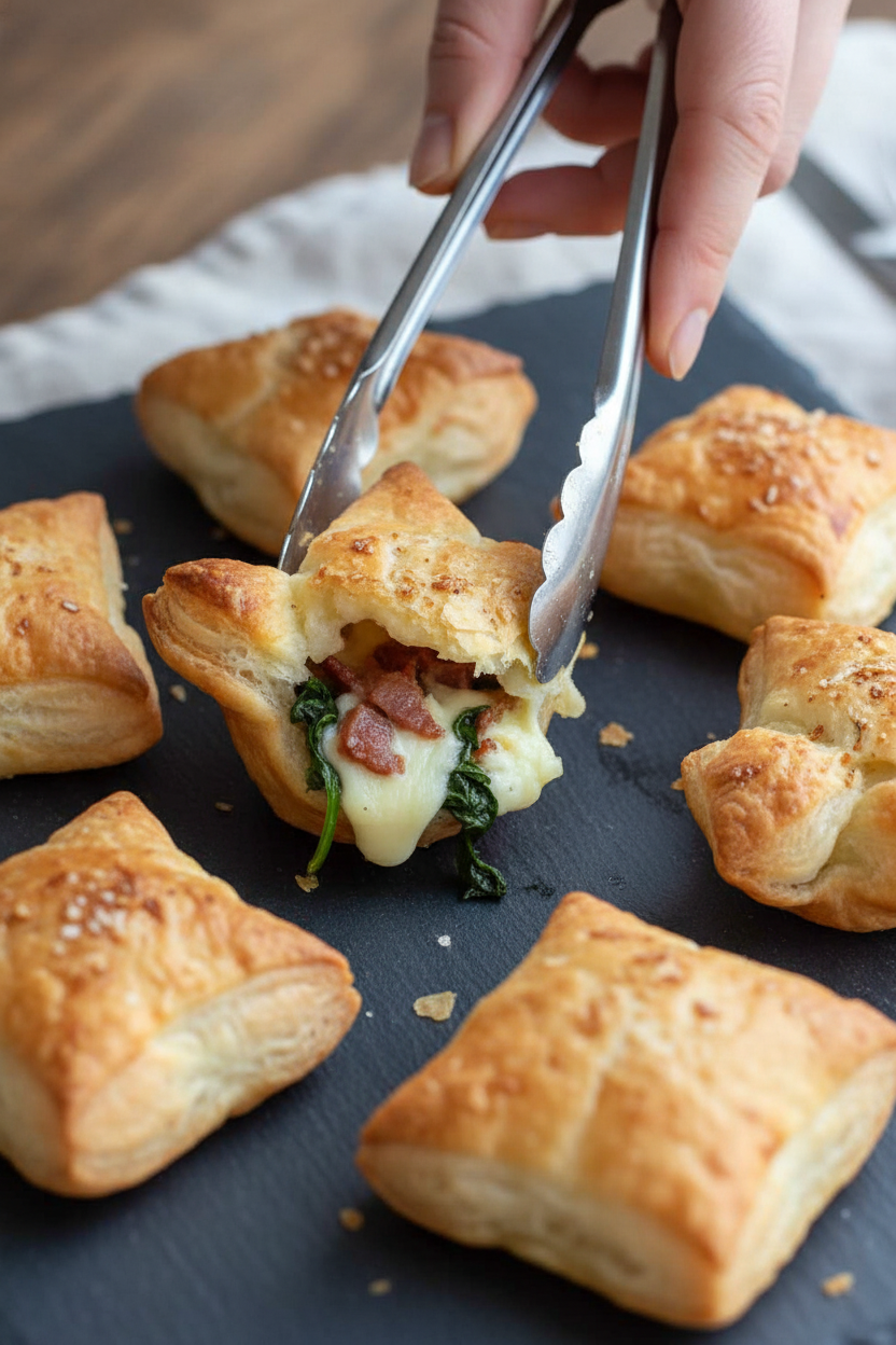Prosciutto Havarti Spinach Bundles