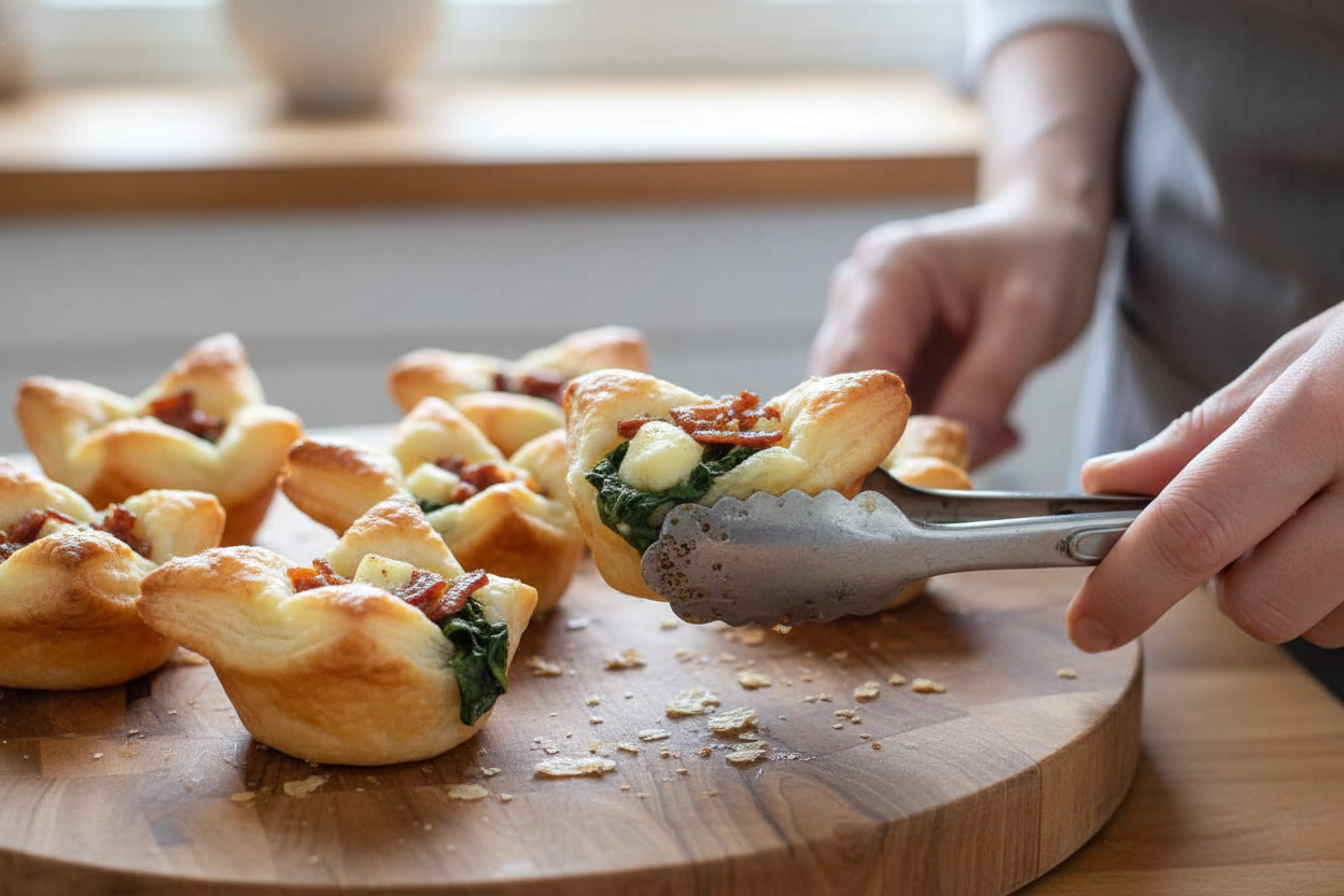 Prosciutto Havarti Spinach Bundles